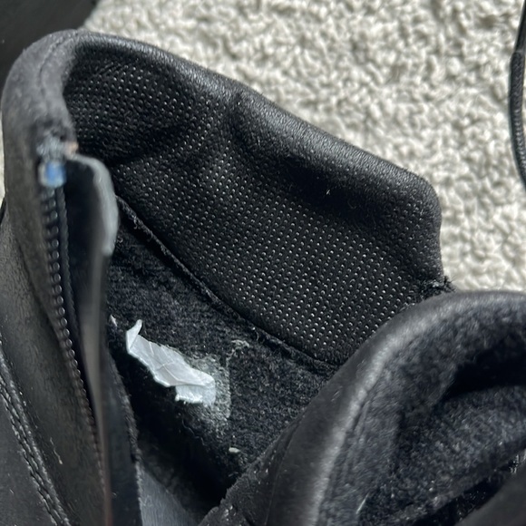 CROWN VINTAGE BLACK SUEDE LACE UP SIDE ZIP ANKLE BOOTS SIZE 7.5 - Picture 8 of 8